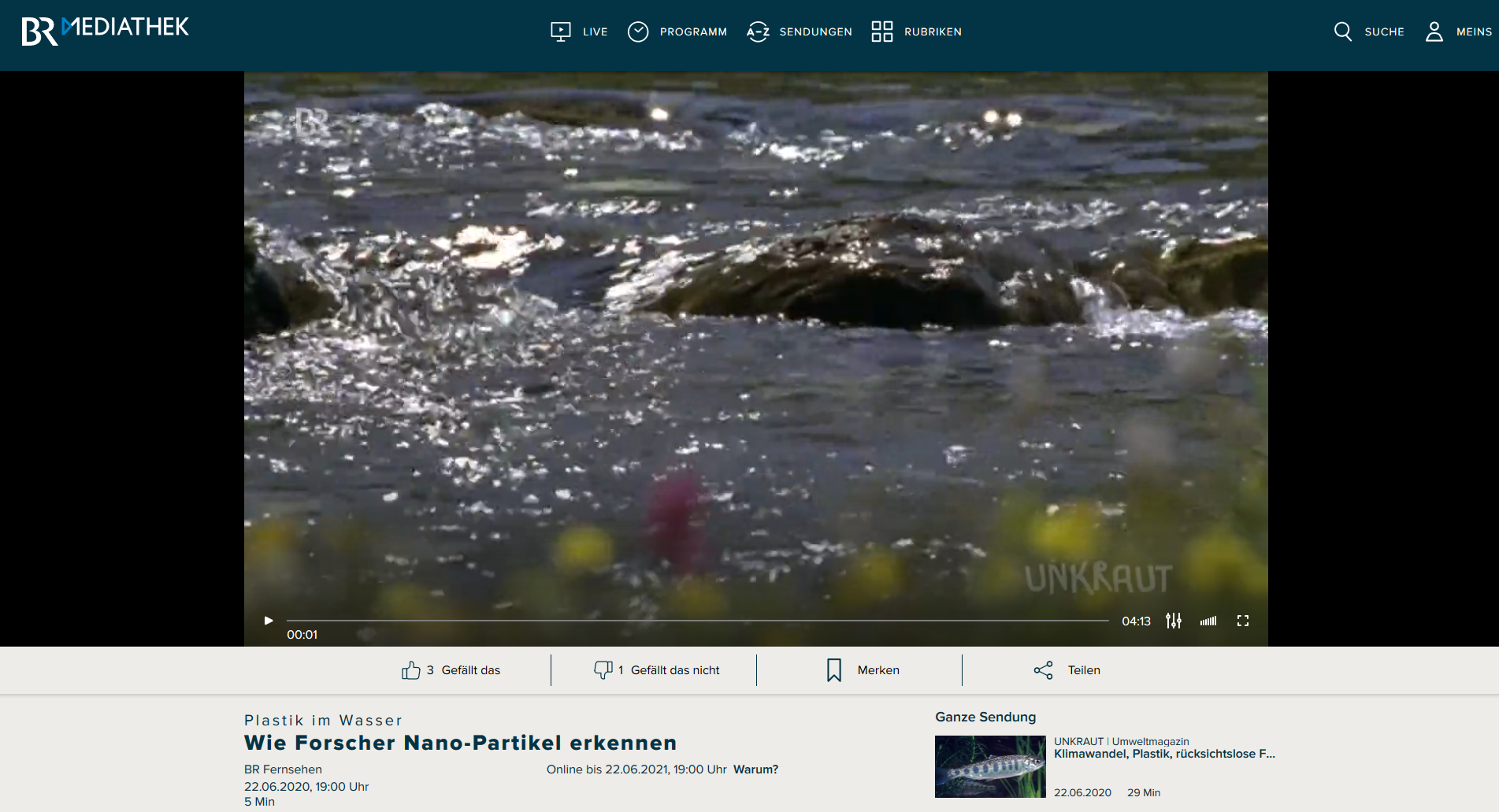 Beitrag Bayrisches Fernsehen