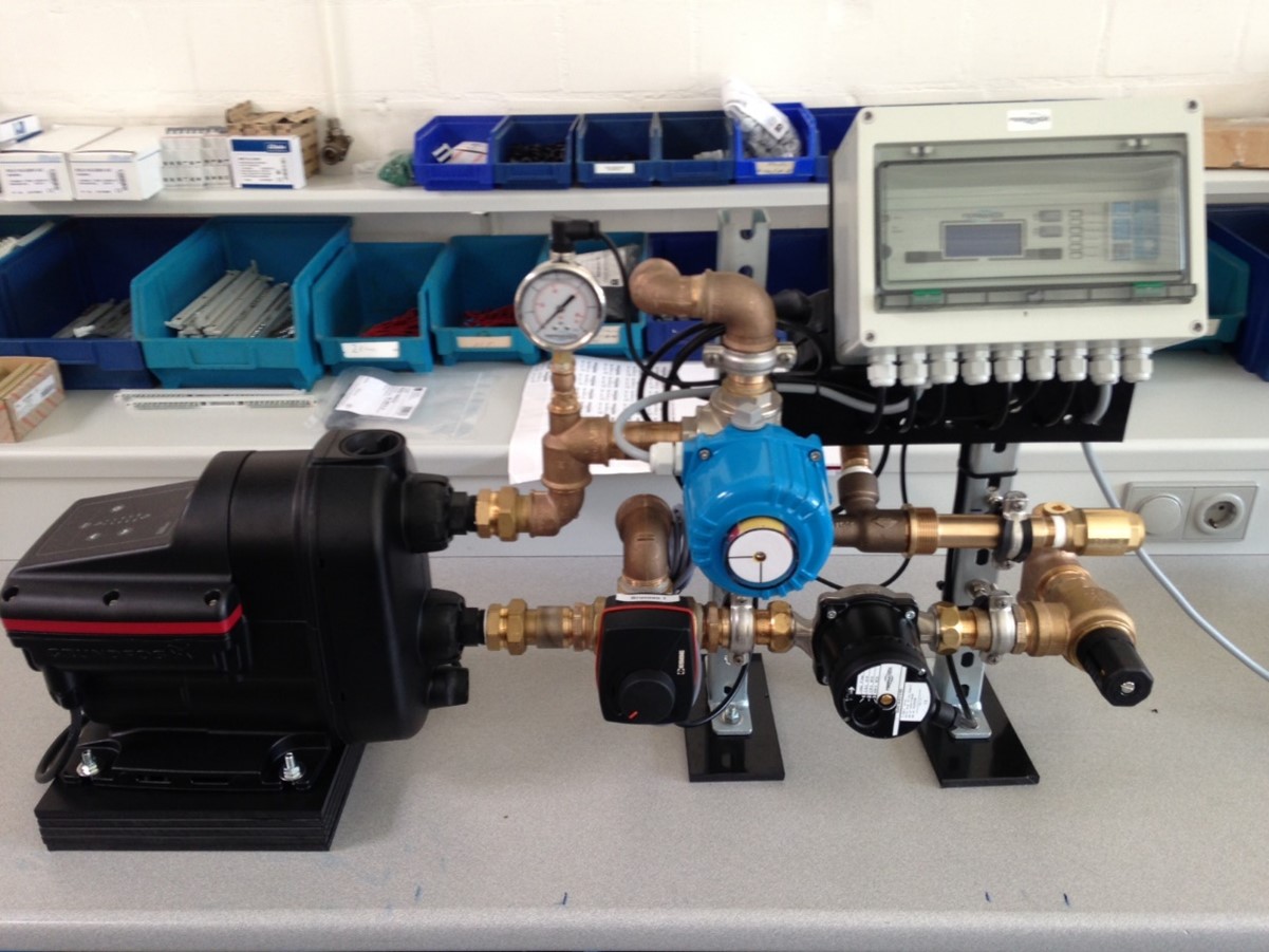 FERMANOX® SAR-Prototyp mit Förderpumpe, Sauerstoffinjektor und Regelungseinheit zur unterirdischen Entarsenierung