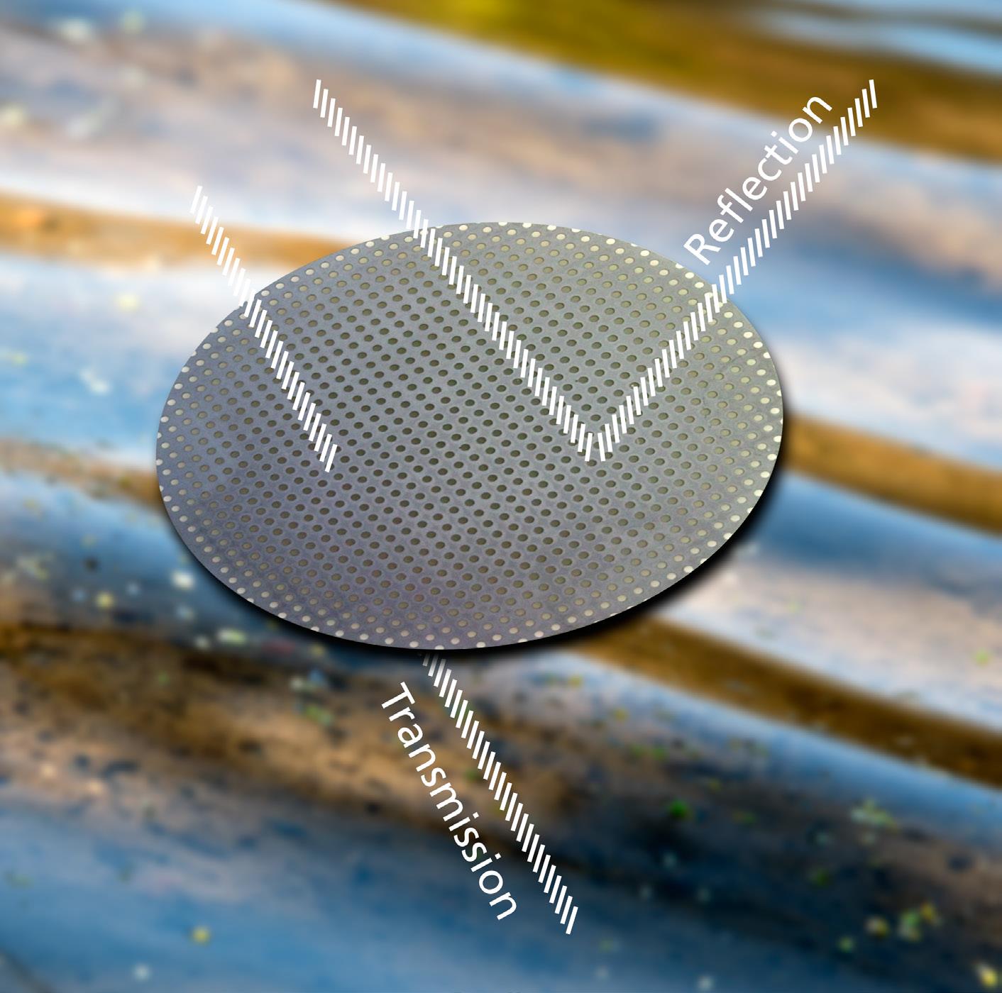 Silicon filter as optimal substrate for optical spectroscopic analysis. The silicon substrate, polished on both sides, is optimally suited for optical analysis with FT-IR or Raman spectroscopy due to its roughness (<10 nm), and for the investigation of polymer-based particles due to its broadband IR transparency.