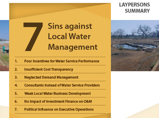 List of Seven Sins Against Local Water Managementt