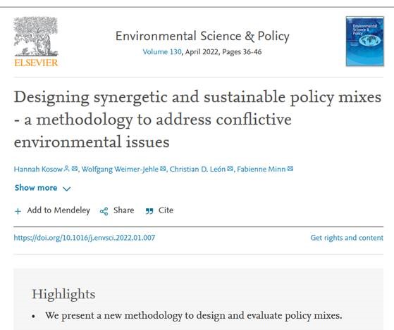 Screenshout of the publication