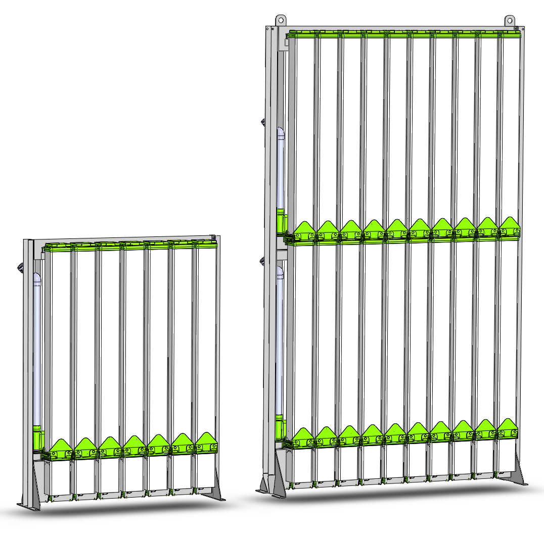 ressourcenschonendes Doppeldecker-Design MDD 720