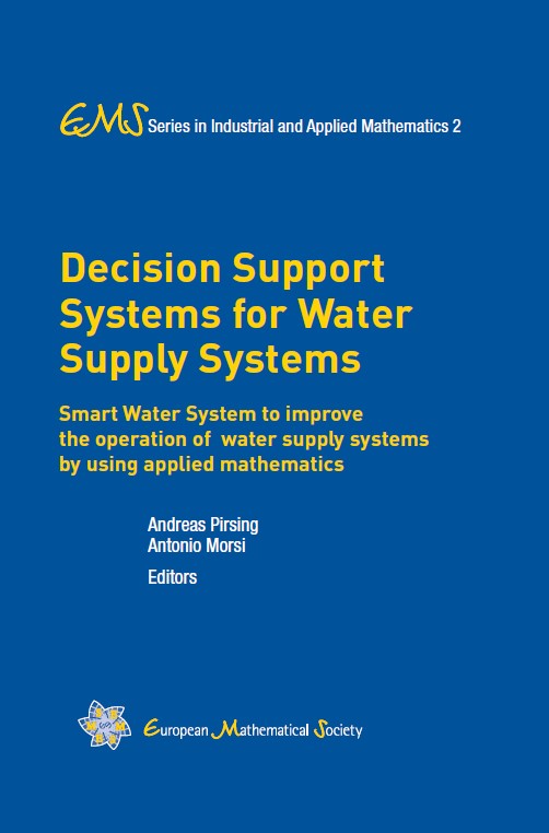 Cover des Fachbuchs mit den ausführlichen Ergebnissen des BMBF-Vorhabens EWave, mit dem Titel Decision Support Systems for Water Supply Systems
