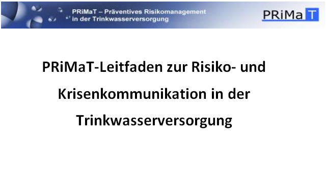 Guideline on risk and crisis management in drinking water supplies