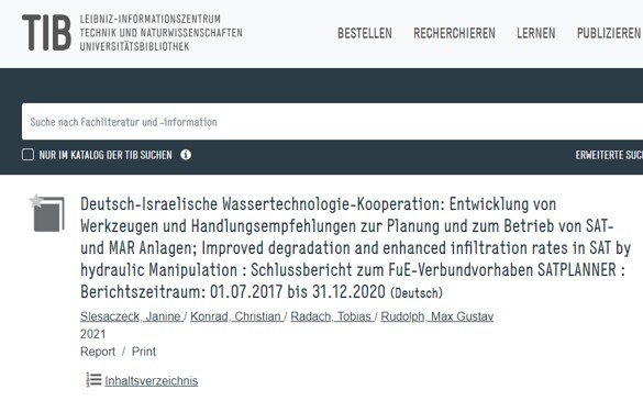 Downloadlink für Schlussbericht