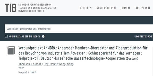 Downloadlink for final report