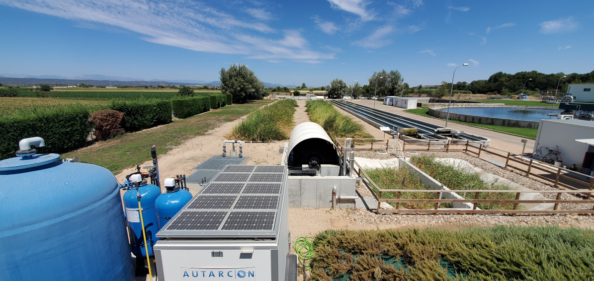 Overview over Life-Intext testing site in Talavera del la Reina in central Spain, where also the FlexTreat system was tested