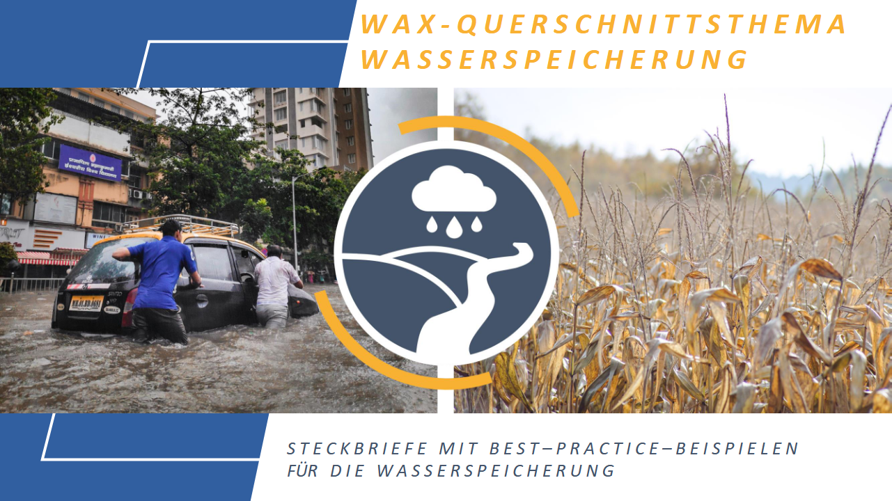 Abbildung, die das Querschnittsthema Wasserspeicherung visualisiert
